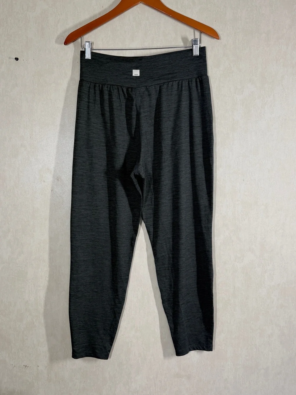 Vuori Women’s Lux At Ease Harem Pants High Rise Soft Jersey in Heather Gray M